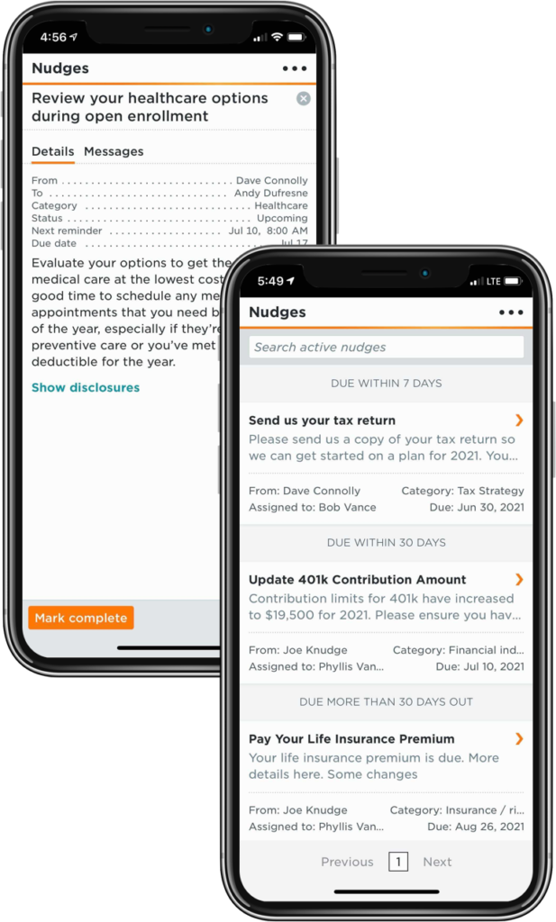 mobile app Knudge mobile app