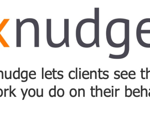 Show your work:  Associate nudges assigned internally (or to other professionals) with clients or households
